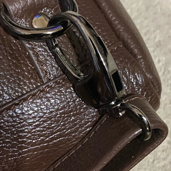 MARTIN & McAUTHUR Leather Sling Backpack Convertible Bag Large 16x …Brown - Picture 9 of 13